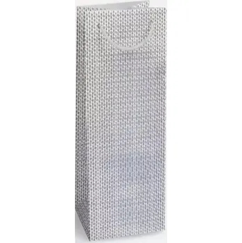 Dárková taška Dárková taška na láhev Stříbrná