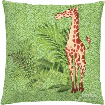 Povlak na polštářek Povlak na polštář 40 x 40 cm - Žirafa v zeleném