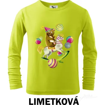 Tričko dětské DR, Míša Kulička Barva: Limetková, Velikost: 110