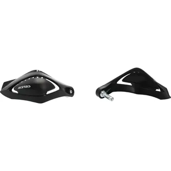 Motocyklový chránič Kryty páček / chrániče páček ACERBIS ZOOM HANDGUARDS pro vnitřní průměr řidítek 13,6 mm až 19 mm, barva černá, pár (uzavřené chrániče rukou s rychlým upevněním na řídítka)
