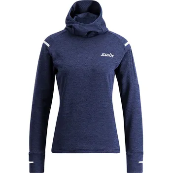 Dámská mikina Swix mikina Pace Midlayer Hooded W dark navy - S