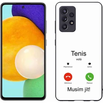 Pouzdro na mobilní telefon Gelový kryt mmCase na Samsung Galaxy A52/A52 5G - tenis volá bílé pozadí