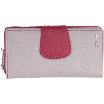 Peněženka Dámská peněženka kožená SEGALI 7617 B grey/viva magenta, SEGALI