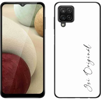 Pouzdro na mobilní telefon Gelový kryt mmCase na Samsung Galaxy M12 - jsi originál bílé pozadí