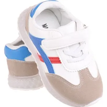 Dívčí tenisky Dětské tenisky svítící se špičkou modročervené var.1