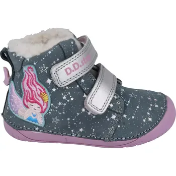 Dívčí tenisky Zimní boty DDstep 070 - tmavě šedé - mořská panna 24