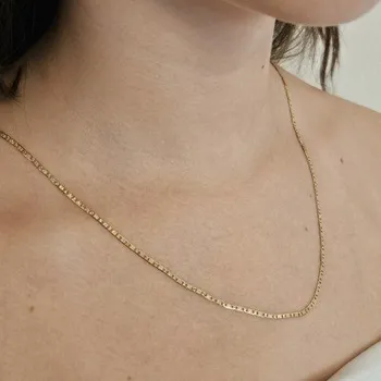 Řetízek Ráj snubních prstenů | Zlatý řetízek ze žlutého zlata 50 cm - skladem - 4037