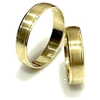 Prsten Ráj snubních prstenů | Oblíbené modení snubní prsteny ze žlutého zlata skladem - 4673
