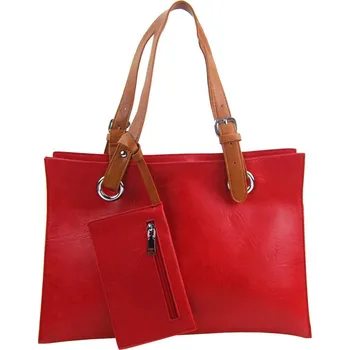 Kabelka Moderní dámská kabelka přes rameno červená