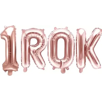 Party dekorace Balónkový nápis - 1 rok rose gold