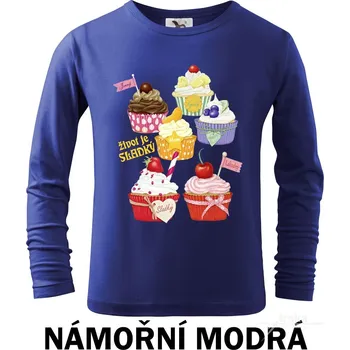 Chlapecké tričko Tričko dětské DR, Muffiny Barva: Námořní modrá, Velikost: 122