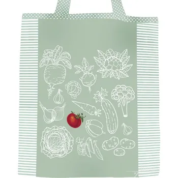 Nákupní taška Plátěná nákupní taška, Zelenina v zeleném