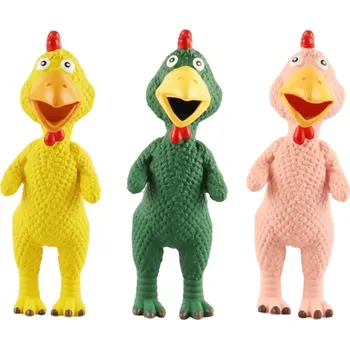 Hračka pro psa Huhubamboo hračka pískací kuře mix