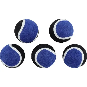 Hračka pro psa Huhubamboo hračka pro psy tenisák modrý 5cm 6ks