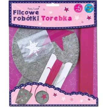 kreativní sada Filcová taška na ruční práce Stars Kulatá StNux