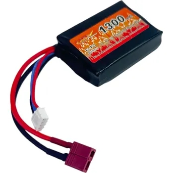 Baterie pro airsoftovou zbraň Akumulátor Li-Pol 11.1V/1300mAh PEQ Style (20-40C) Dean konektor - VB Power