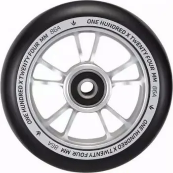 Kolečko ke koloběžce Kolečko BLUNT 10 Spokes 100mm | 86A | ABEC-9 | BLACK-SILVER