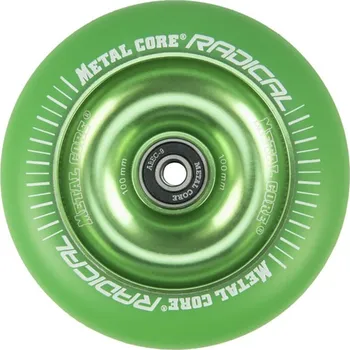 Kolečko ke koloběžce Kolečko METAL CORE Radical Fluorescent | 110mm | 88A | ABEC-9 | GREEN