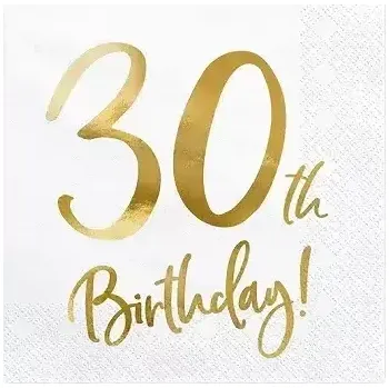 Papírový ubrousek Papírové ubrousky 30. narozeniny