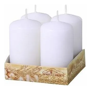 Svíčka Svíčky bílé matné 4 x 8 cm - 4 ks