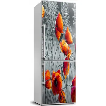 Fototapeta Foto Samolepka na ledničku nebo na zeď - Polní máky 70x190 cm