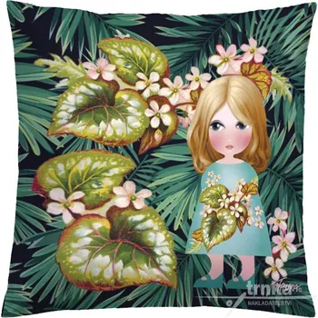 Povlečení Povlak na polštář 40 x 40 cm - Malvína pěstuje begonie