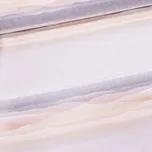 Dekorační závěs béžový/šedý vzor v…