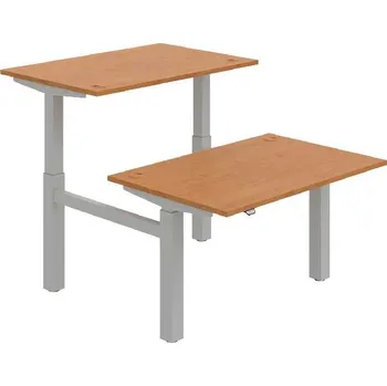 Kancelářský vozík HOBIS párový výškově stavitelný stůl MOTION DUAL MSD 2 1200, stand.ovládání, olše + doprava zdarma