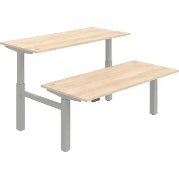 Kancelářský vozík HOBIS párový výškově stavitelný stůl 180 cm, paměť.ovlad. - MOTION DUAL MSD 2M 1800, akát + doprava zdarma