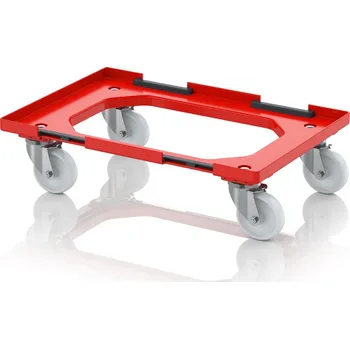 paleta Přepravní vozík Kompakt s propojovacím systémem a polyamidovými koly 61,6 x 41,6 x 17,2 cm - Dopravní červená - Dopravní červená - materiál: ABS - RO V 64 PAX.L-3020