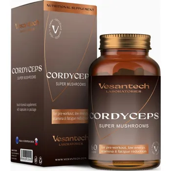 Vesantech Laboratories Cordyceps super mushrooms, 60 kapslí