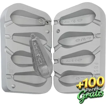 Forma na odlévání FORMA NA OLOVO ŠESTIHRAN 110,120,130,140G+100 PÉREK VEL.1 ZDARMA (Forma na olovo F-85)