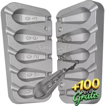 Forma na odlévání FORMA NA OLŮVKA ŠESTIHRAN 30,40,50,60,70g+100 PÉREK VEL.1 ZDARMA