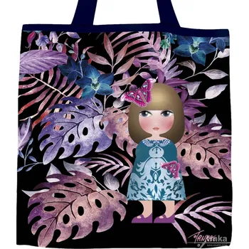 Nákupní taška Plátěná nákupní taška, Malvína miluje filodendron