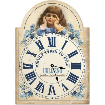 Hodiny Velké dřevěné selské hodiny - Minulý týden tu bylo uklizeno