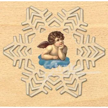 Vánoční ozdoba Ozdoba z plexiskla, Andílek na mráčku