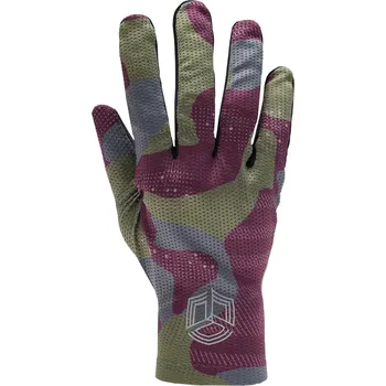 Cyklistické rukavice Silvini pánské cyklistické rukavice MA2296 saltare, plum-olive Velikost: XL