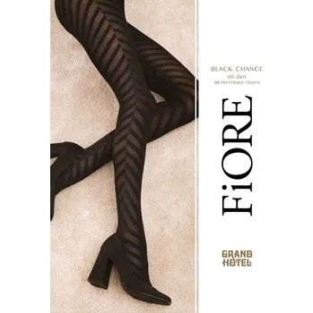 Dámské punčochy Punčochy FIORE - BLACK CHANCE 60DEN Barva: černá, Velikost: M/3