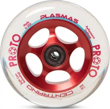 Kolečko ke koloběžce Kolečko PROTO x CENTRANO Plasma 110mm | CLEAR ON RED