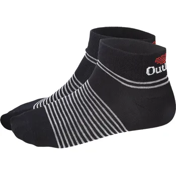 Dámské ponožky BARIDI wear Ponožky nízké Outlast® - černá/pruh šedý Velikost ponožek: 43-46