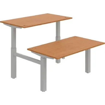 Kancelářský vozík HOBIS párový výškově stavitelný stůl MOTION DUAL MSD 2 1400, stand.ovládání, olše + doprava zdarma