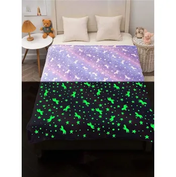 deka svítící deka 130x150 JEDNOROŽEC