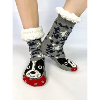 Dámské ponožky Dámské veselé ponožky s pejskem EJ-2002, VELIKOST 39 - 42