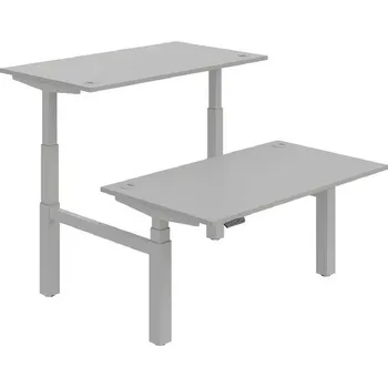 Kancelářský vozík HOBIS párový výškově stavitelný stůl 140 cm, paměť.ovlad. - MOTION DUAL MSD 3M 1400, šedá + doprava zdarma