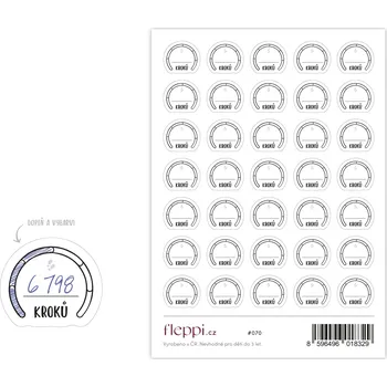 Fleppi Samolepky Počet kroků