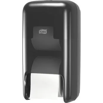 Zásobník na bezdutinkový toaletní papír "OptiServe", černá, 2 role, systém T7, TORK 558042