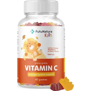 FutuNatura Kids VITAMIN C – Gumové bonbony pro děti, 60ks
