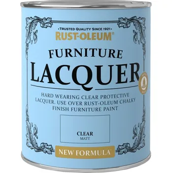 Lak na dřevo Rust Oleum Furniture Lacquer Clear transparentní lak na nábytek 125 ml