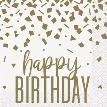 Papírový ubrousek Papírové ubrousky Glitz bílé