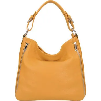 Kabelka Kožená dámská kabelka Romina hořčicová žlutá